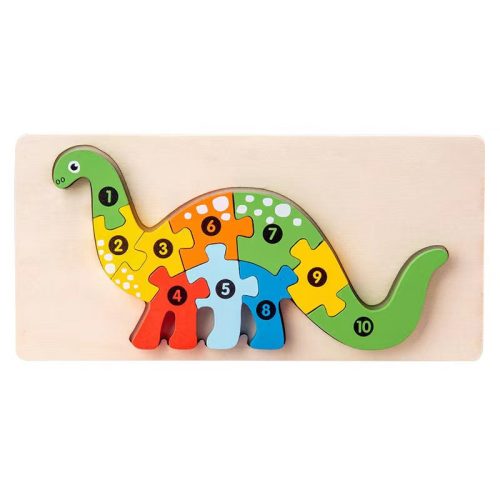 3D-s Montessori fa puzzle játék