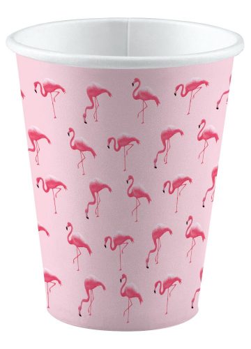 Flamingó Pink papír pohár 8 db-os 250 ml