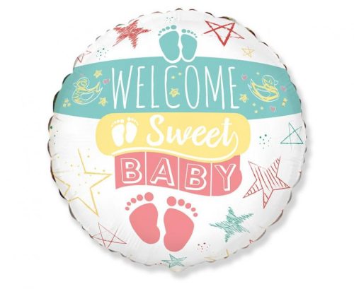 Welcome Sweet Baby fólia lufi 46 cm (WP)