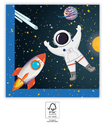 Űr Rocket Space szalvéta 20 db-os 33x33 cm FSC