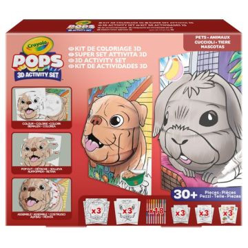 Crayola POPs: 3D megakészlet – Kisállatok