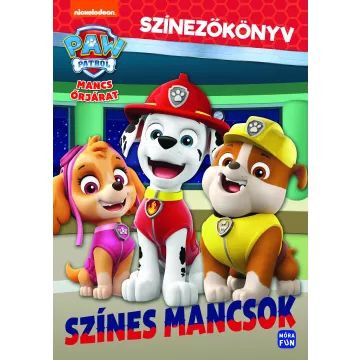 Mancs Őrjárat: Színes mancsok - Színezőkönyv