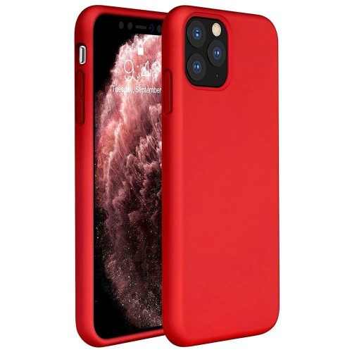 Xiaomi Redmi K40 / K40 Pro / K40 Pro Plus / Mi 11i / Poco F3, Szilikon tok, Wooze Liquid Silica Gel, piros