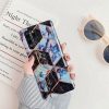 Samsung Galaxy A42 5G / M42 5G SM-A426B / M426B, Szilikon tok, sokszöges márvány minta, Wooze Geometric Marble, színes/fekete