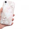 Samsung Galaxy Note 9 SM-N960, Szilikon tok, sokszöges márvány minta, Wooze Geometric Marble, színes/fehér