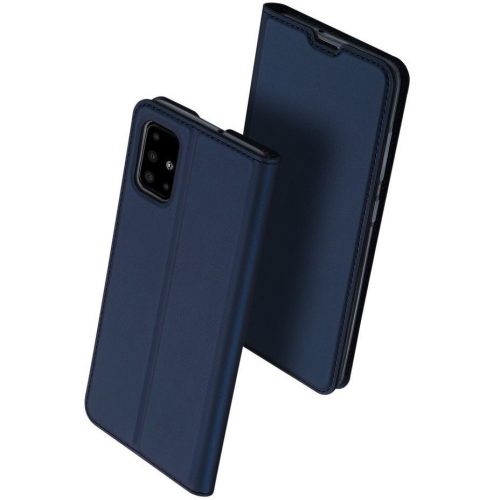 Realme C31, Oldalra nyíló tok, stand, Dux Ducis, sötétkék