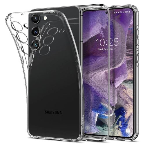 Samsung Galaxy S23 SM-S911, Szilikon tok, Spigen Liquid Crystal, átlátszó