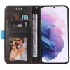 Samsung Galaxy A32 5G SM-A326B, Oldalra nyíló tok, stand, kártyatartóval, kézpánttal, Wooze Colour Wallet, kék