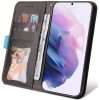 Samsung Galaxy A32 5G SM-A326B, Oldalra nyíló tok, stand, kártyatartóval, kézpánttal, Wooze Colour Wallet, kék