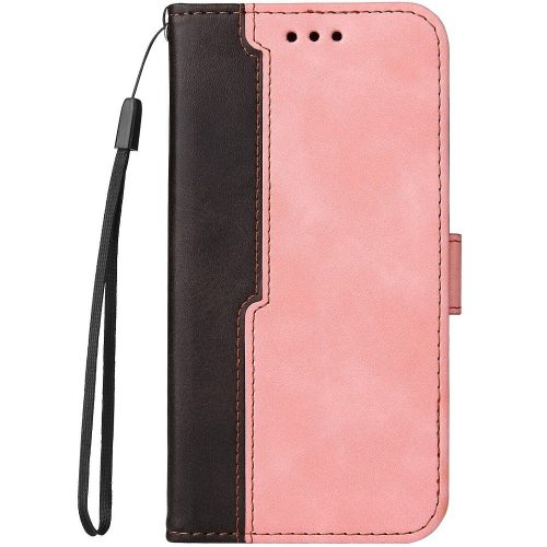 Samsung Galaxy A03 SM-A035F, Oldalra nyíló tok, stand, kártyatartóval, kézpánttal, Wooze Colour Wallet, rózsaszín