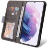 Samsung Galaxy A14 4G / A14 5G SM-A145F / A146B, Oldalra nyíló tok, stand, kártyatartóval, kézpánttal, Wooze Colour Wallet, szürke