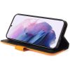 Samsung Galaxy A23 4G / A23 5G SM-A235F / A236U, Oldalra nyíló tok, stand, kártyatartóval, kézpánttal, Wooze Colour Wallet, narancssárga