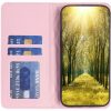 Samsung Galaxy A03s SM-A037F, Oldalra nyíló tok, stand, kártyatartóval, 3D rombusz minta, Wooze Pillow, rózsaszín