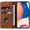 Huawei Nova 10, Oldalra nyíló tok, stand, kártyatartóval, kézpánttal, Wooze Business Plus, barna