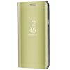 Huawei P40, Oldalra nyíló tok, hívás mutatóval, Smart View Cover, arany (utángyártott)