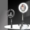 Prémium selfie bot, 19 - 90 cm, 360°-ban forgatható, exponáló gombbal, v4.0, bluetooth-os, tripod állvány funkció, világítással, fekete