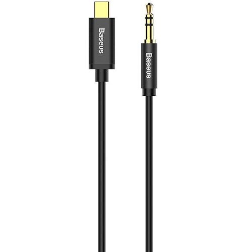 Audió kábel, USB Type-C, 1 x 3,5 mm jack, 120 cm, Baseus Yiven M01, fekete