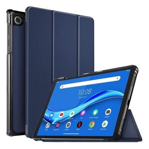 Lenovo Tab M10 Plus (10.3) TB-X606F, mappa tok, Trifold, sötétkék