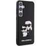 Karl Lagerfeld 3D Rubber Karl&Choupette Samsung Galaxy S24+ tok, fekete