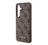 Guess 4G Metal Gold Logo Samsung Galaxy A55 hátlap tok, barna