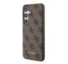 Guess 4G Metal Gold Logo Samsung Galaxy A55 hátlap tok, barna