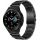 Samsung Galaxy Watch 4 / 5 / 5 Pro / 6 / 7 / FE (40 / 44 / 45mm) / Watch 4 Classic / 6 Classic (42 / 43 / 46mm), fém pótszíj, TP Stainless, fekete