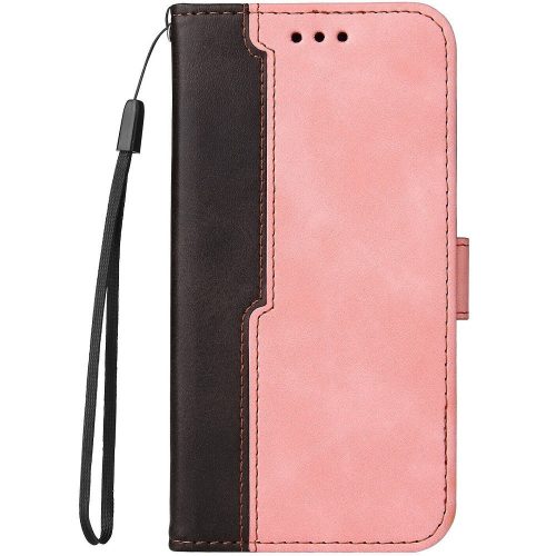 Samsung Galaxy S23 FE SM-S711, Oldalra nyíló tok, stand, kártyatartóval, kézpánttal, Wooze Colour Wallet, rózsaszín