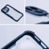 Apple iPhone 14 Plus, Szilikon tok, közepesen ütésálló, légpárnás sarok, akril hátlap, Anti-Drop Case, átlátszó/sötétkék