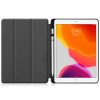 Samsung Galaxy Tab S9 FE Plus (12.4) SM-X610 / X616B, mappa tok, érintőceruza tartó, érintőceruza nélkül, Trifold, Wooze Trifold Pencil Holder, sötétkék