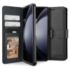 Samsung Galaxy Z Fold6 SM-F956B, Oldalra nyíló tok, stand, mágnes csattal, TP Wallett, fekete