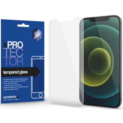 Apple iPhone 15 Pro Max, Kijelzővédő fólia, ütésálló fólia (az íves részre NEM hajlik rá!), Tempered Glass (edzett üveg), 0.33, Xprotector, Clear